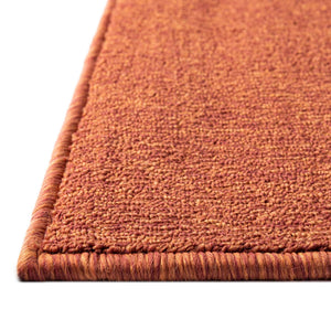 Terracotta 5' 3 x 5' 3 Everyday Solid Square Area Rug 100% Polypropylene With Felt Backing Easy Clean Simple Carpet for Minimalist Room Decorating for Sale at Rug Engine