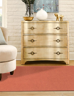 Terracotta 3' 3 x 3' 3 Everyday Solid Square Area Rug 100% Polypropylene With Felt Backing Easy Clean Simple Carpet for Minimalist Room Decorating for Sale at Rug Engine