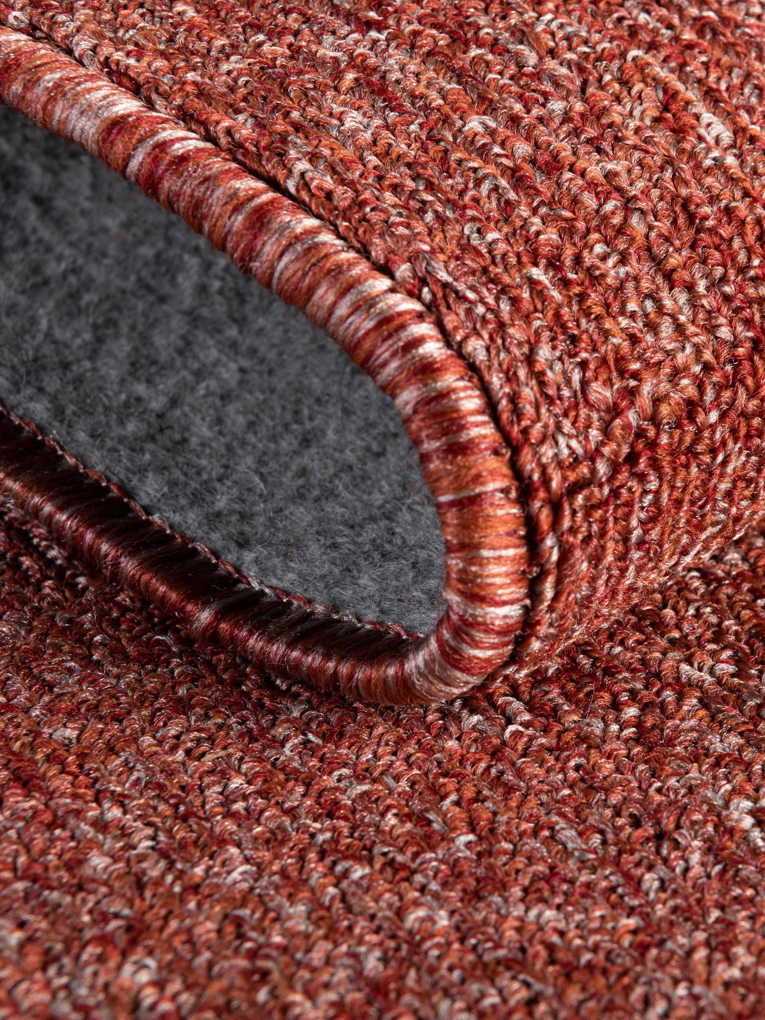 Rust Red 9' x 12' Everyday Solid Rectangle Area Rug 100% Polypropylene With Felt Backing Easy Clean Simple Carpet for Minimalist Room Decorating for Sale at Rug Engine