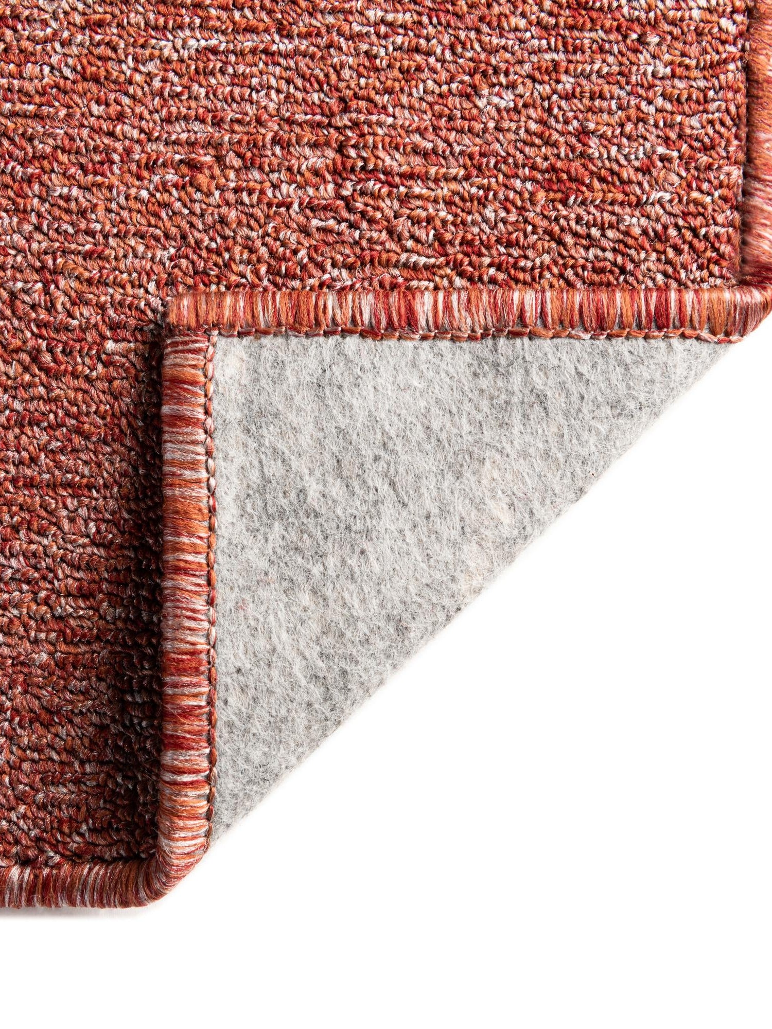 Rust Red 2' x 3' Everyday Solid Rectangle Area Rug 100% Polypropylene With Felt Backing Easy Clean Simple Carpet for Minimalist Room Decorating for Sale at Rug Engine