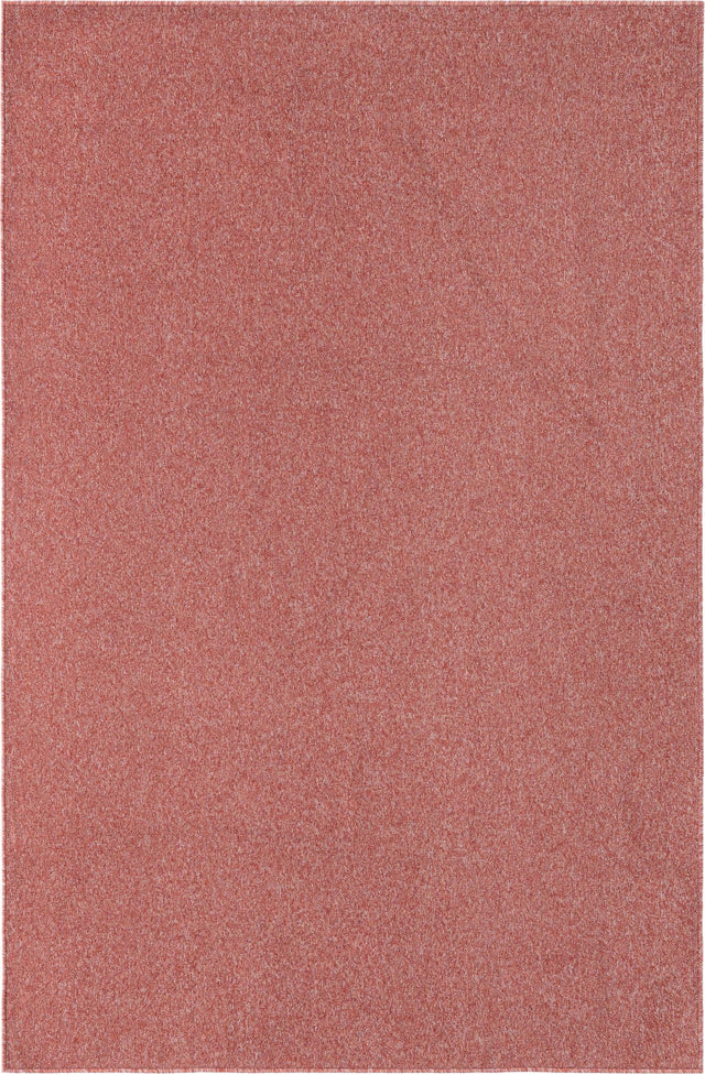 Rust Red 5' 3 x 8' Everyday Solid Rectangle Area Rug 100% Polypropylene With Felt Backing Easy Clean Simple Carpet for Minimalist Room Decorating for Sale at Rug Engine