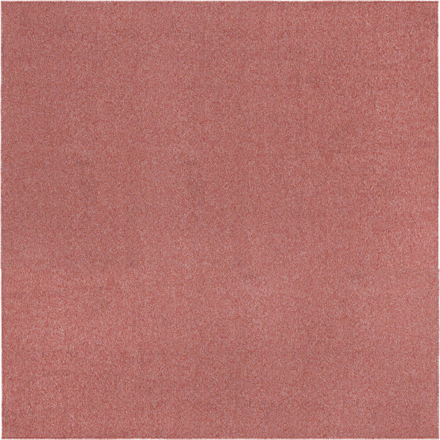 Rust Red 9' 10 x 9' 10 Everyday Solid Square Area Rug 100% Polypropylene With Felt Backing Easy Clean Simple Carpet for Minimalist Room Decorating for Sale at Rug Engine