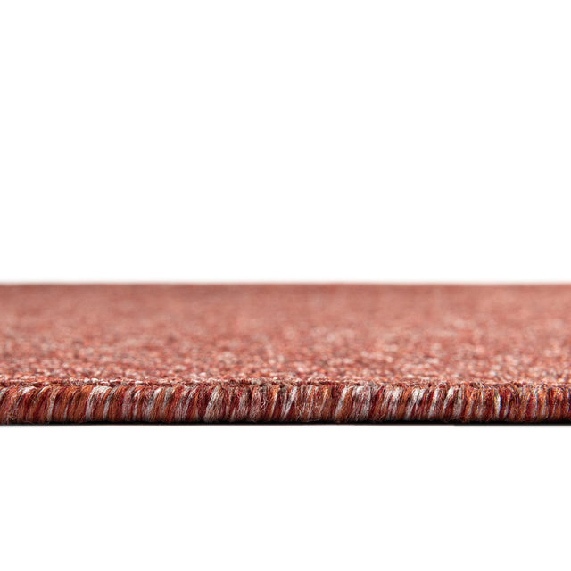 Rust Red 9' 10 x 9' 10 Everyday Solid Square Area Rug 100% Polypropylene With Felt Backing Easy Clean Simple Carpet for Minimalist Room Decorating for Sale at Rug Engine