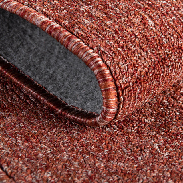 Rust Red 9' 10 x 9' 10 Everyday Solid Square Area Rug 100% Polypropylene With Felt Backing Easy Clean Simple Carpet for Minimalist Room Decorating for Sale at Rug Engine