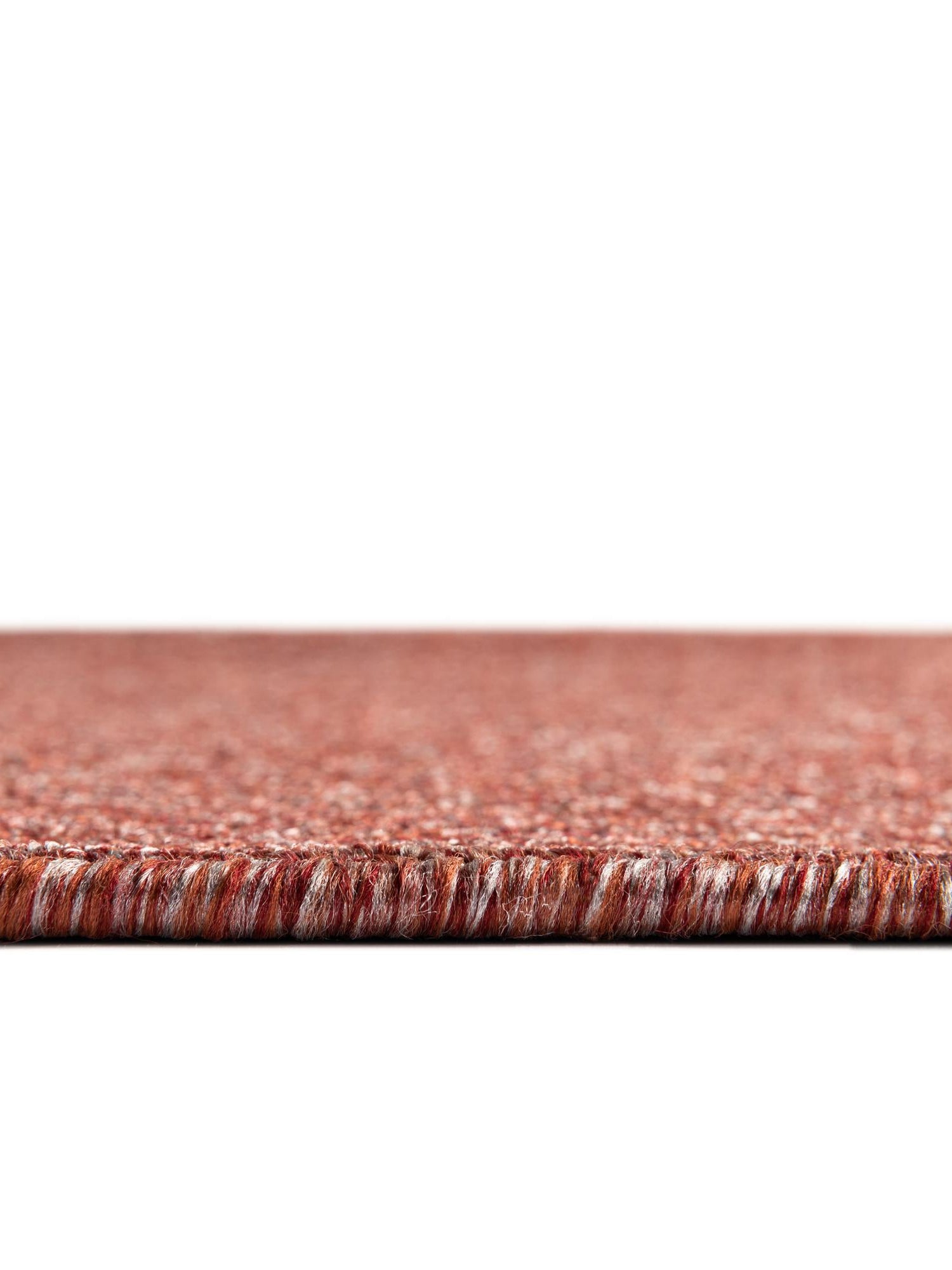 Rust Red 2' 6 x 13' Everyday Solid Runner Area Rug 100% Polypropylene With Felt Backing Easy Clean Simple Carpet for Minimalist Room Decorating for Sale at Rug Engine