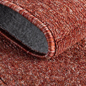 Rust Red 2' x 6' Everyday Solid Runner Area Rug 100% Polypropylene With Felt Backing Easy Clean Simple Carpet for Minimalist Room Decorating for Sale at Rug Engine