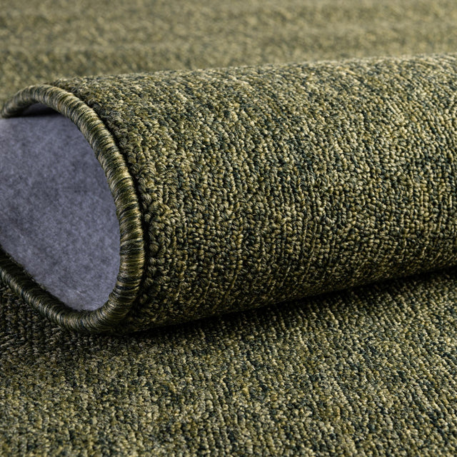 Pickle Green 3' 3 x 3' 3 Everyday Solid Square Area Rug 100% Polypropylene With Felt Backing Easy Clean Simple Carpet for Minimalist Room Decorating for Sale at Rug Engine