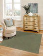 Pickle Green 3' 3 x 3' 3 Everyday Solid Square Area Rug 100% Polypropylene With Felt Backing Easy Clean Simple Carpet for Minimalist Room Decorating for Sale at Rug Engine