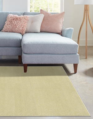 Pastel Green 9' x 12' Everyday Solid Rectangle Area Rug 100% Polypropylene With Felt Backing Easy Clean Simple Carpet for Minimalist Room Decorating for Sale at Rug Engine