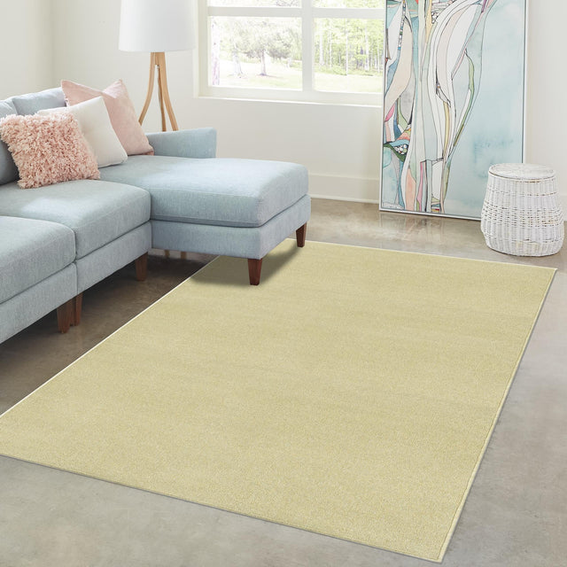 Pastel Green 5' 3 x 8' Everyday Solid Rectangle Area Rug 100% Polypropylene With Felt Backing Easy Clean Simple Carpet for Minimalist Room Decorating for Sale at Rug Engine