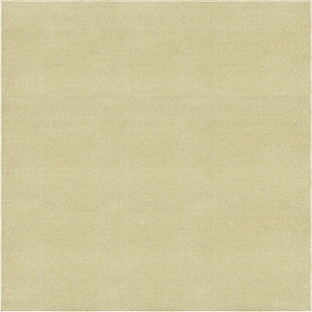 Pastel Green 7' x 7' Everyday Solid Square Area Rug 100% Polypropylene With Felt Backing Easy Clean Simple Carpet for Minimalist Room Decorating for Sale at Rug Engine