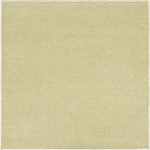 Pastel Green 3' 3 x 3' 3 Everyday Solid Square Area Rug 100% Polypropylene With Felt Backing Easy Clean Simple Carpet for Minimalist Room Decorating for Sale at Rug Engine