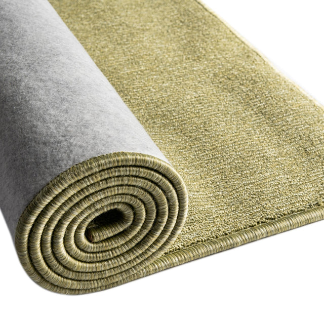 Pastel Green 2' 6 x 20' Everyday Solid Runner Area Rug 100% Polypropylene With Felt Backing Easy Clean Simple Carpet for Minimalist Room Decorating for Sale at Rug Engine