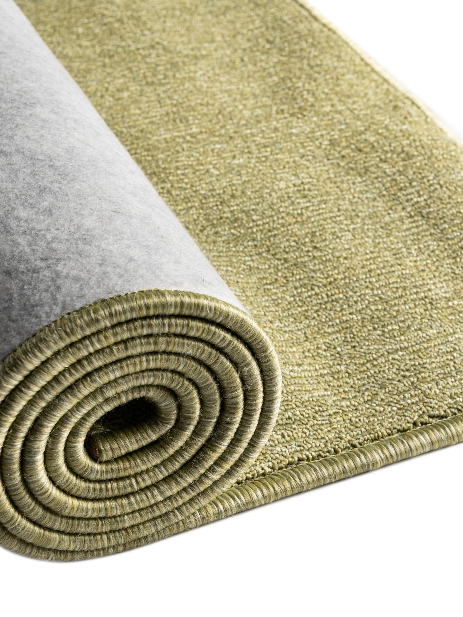 Pastel Green 2' 6 x 16' 5 Everyday Solid Runner Area Rug 100% Polypropylene With Felt Backing Easy Clean Simple Carpet for Minimalist Room Decorating for Sale at Rug Engine