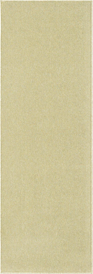 Pastel Green 2' x 6' Everyday Solid Runner Area Rug 100% Polypropylene With Felt Backing Easy Clean Simple Carpet for Minimalist Room Decorating for Sale at Rug Engine