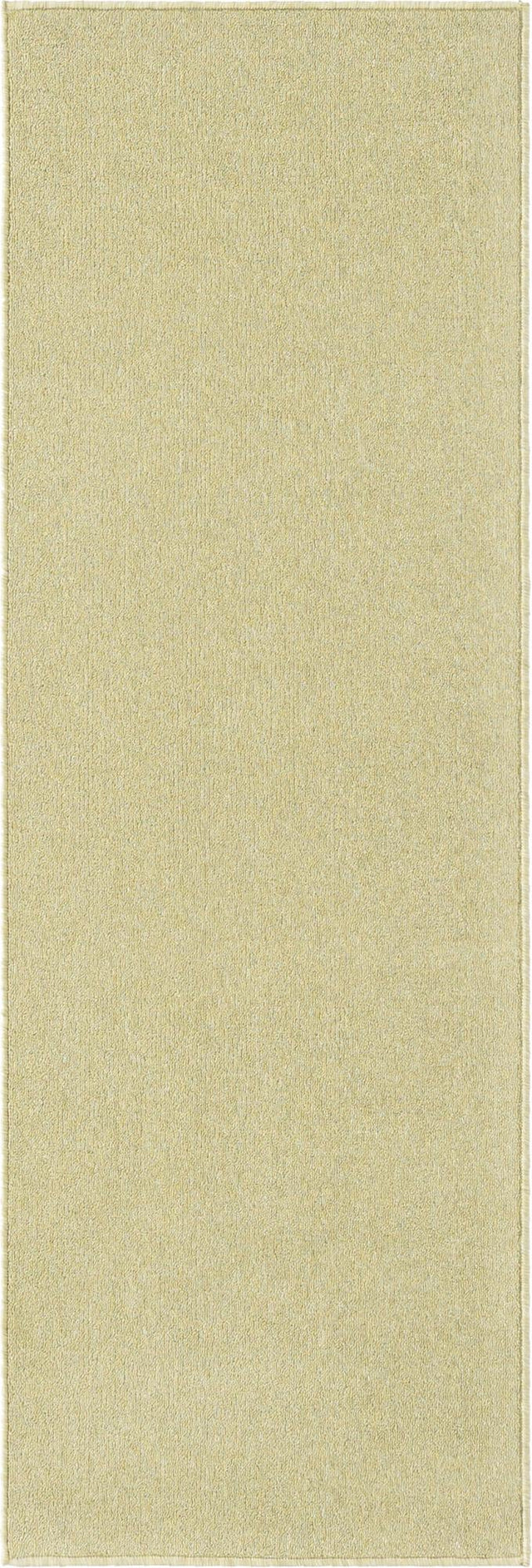 Pastel Green 2' x 6' Everyday Solid Runner Area Rug 100% Polypropylene With Felt Backing Easy Clean Simple Carpet for Minimalist Room Decorating for Sale at Rug Engine