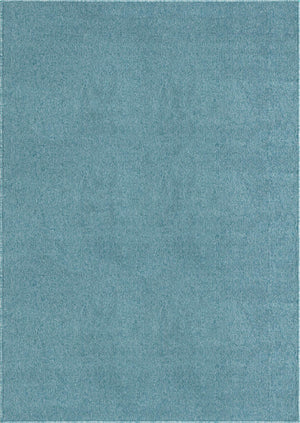 Aquamarine Blue 7' 10 x 11' Everyday Solid Rectangle Area Rug 100% Polypropylene With Felt Backing Easy Clean Simple Carpet for Minimalist Room Decorating for Sale at Rug Engine