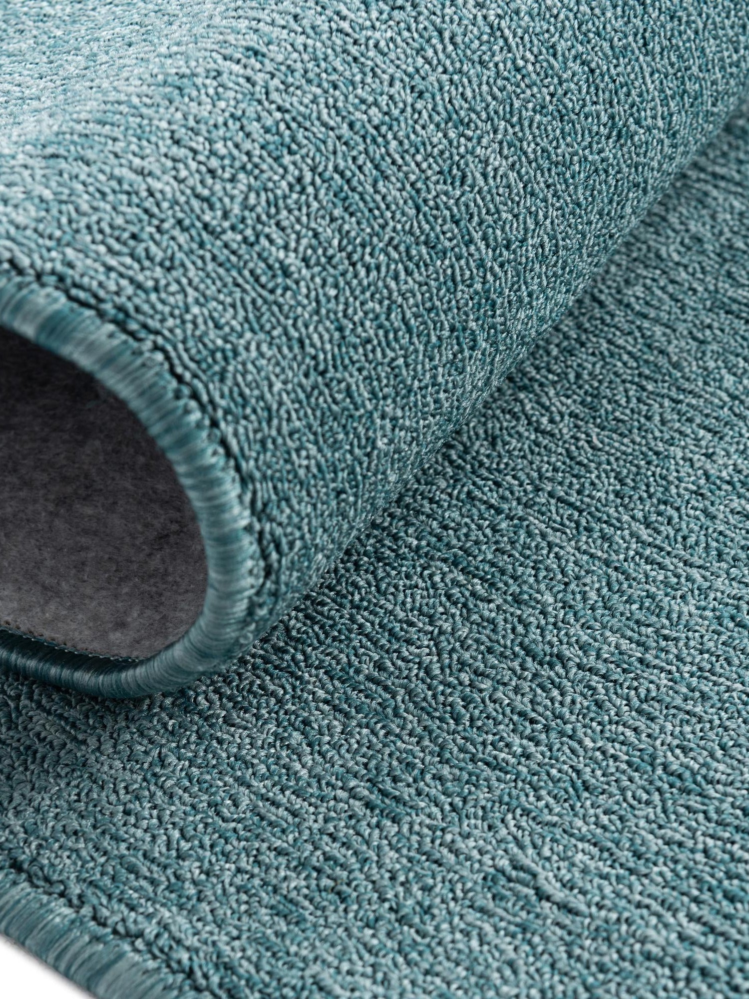 Aquamarine Blue 7' 10 x 10' Everyday Solid Rectangle Area Rug 100% Polypropylene With Felt Backing Easy Clean Simple Carpet for Minimalist Room Decorating for Sale at Rug Engine