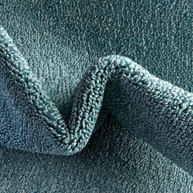 Aquamarine Blue 4' 1 x 6' 1 Everyday Solid Rectangle Area Rug 100% Polypropylene With Felt Backing Easy Clean Simple Carpet for Minimalist Room Decorating for Sale at Rug Engine