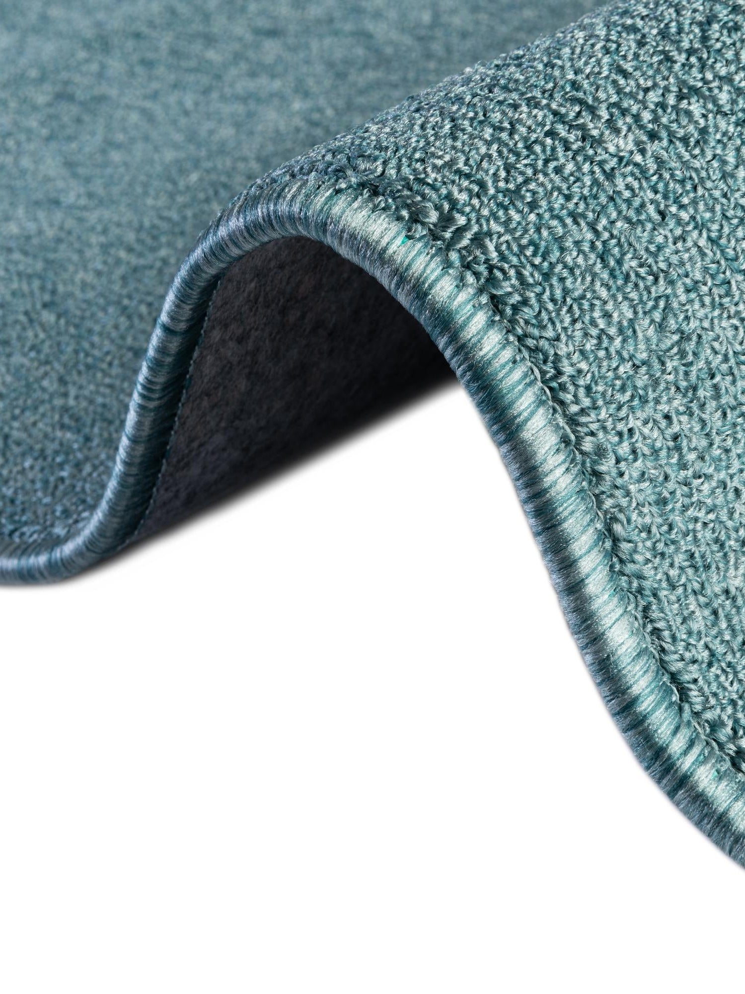 Aquamarine Blue 7' 10 x 10' Everyday Solid Rectangle Area Rug 100% Polypropylene With Felt Backing Easy Clean Simple Carpet for Minimalist Room Decorating for Sale at Rug Engine