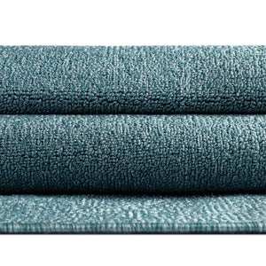 Aquamarine Blue 7' 10 x 10' Everyday Solid Rectangle Area Rug 100% Polypropylene With Felt Backing Easy Clean Simple Carpet for Minimalist Room Decorating for Sale at Rug Engine