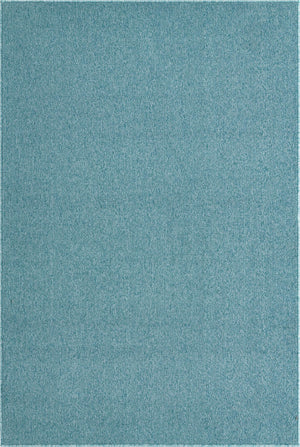 Aquamarine Blue 4' 1 x 6' 1 Everyday Solid Rectangle Area Rug 100% Polypropylene With Felt Backing Easy Clean Simple Carpet for Minimalist Room Decorating for Sale at Rug Engine