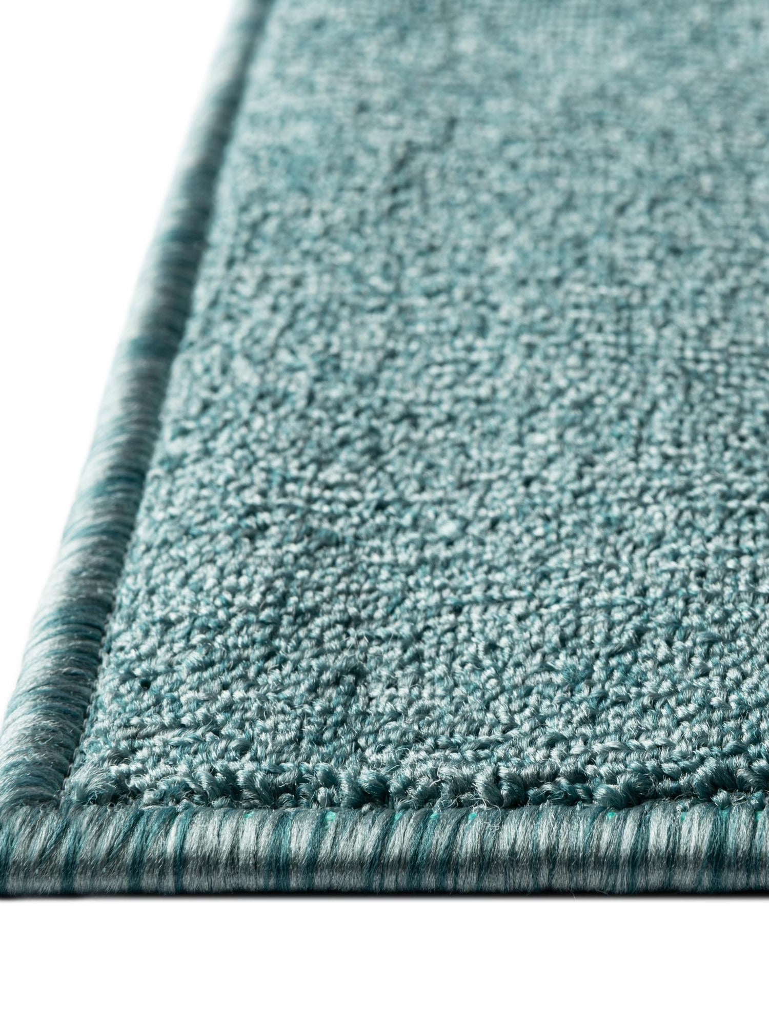 Aquamarine Blue 2' 6 x 16' 5 Everyday Solid Runner Area Rug 100% Polypropylene With Felt Backing Easy Clean Simple Carpet for Minimalist Room Decorating for Sale at Rug Engine