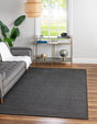 Charcoal 1' 4 x 1' 4 Everyday Solid Sample Area Rug 100% Polypropylene With Felt Backing Easy Clean Simple Carpet for Minimalist Room Decorating for Sale at Rug Engine