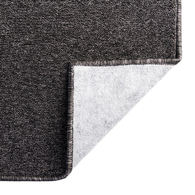 Charcoal 3' 3 x 3' 3 Everyday Solid Square Area Rug 100% Polypropylene With Felt Backing Easy Clean Simple Carpet for Minimalist Room Decorating for Sale at Rug Engine
