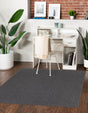 Charcoal 3' 3 x 3' 3 Everyday Solid Square Area Rug 100% Polypropylene With Felt Backing Easy Clean Simple Carpet for Minimalist Room Decorating for Sale at Rug Engine