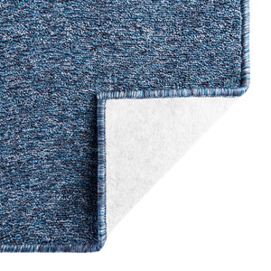 Azure Blue 2' 2 x 3' 1 Everyday Solid Rectangle Area Rug 100% Polypropylene With Felt Backing Easy Clean Simple Carpet for Minimalist Room Decorating for Sale at Rug Engine
