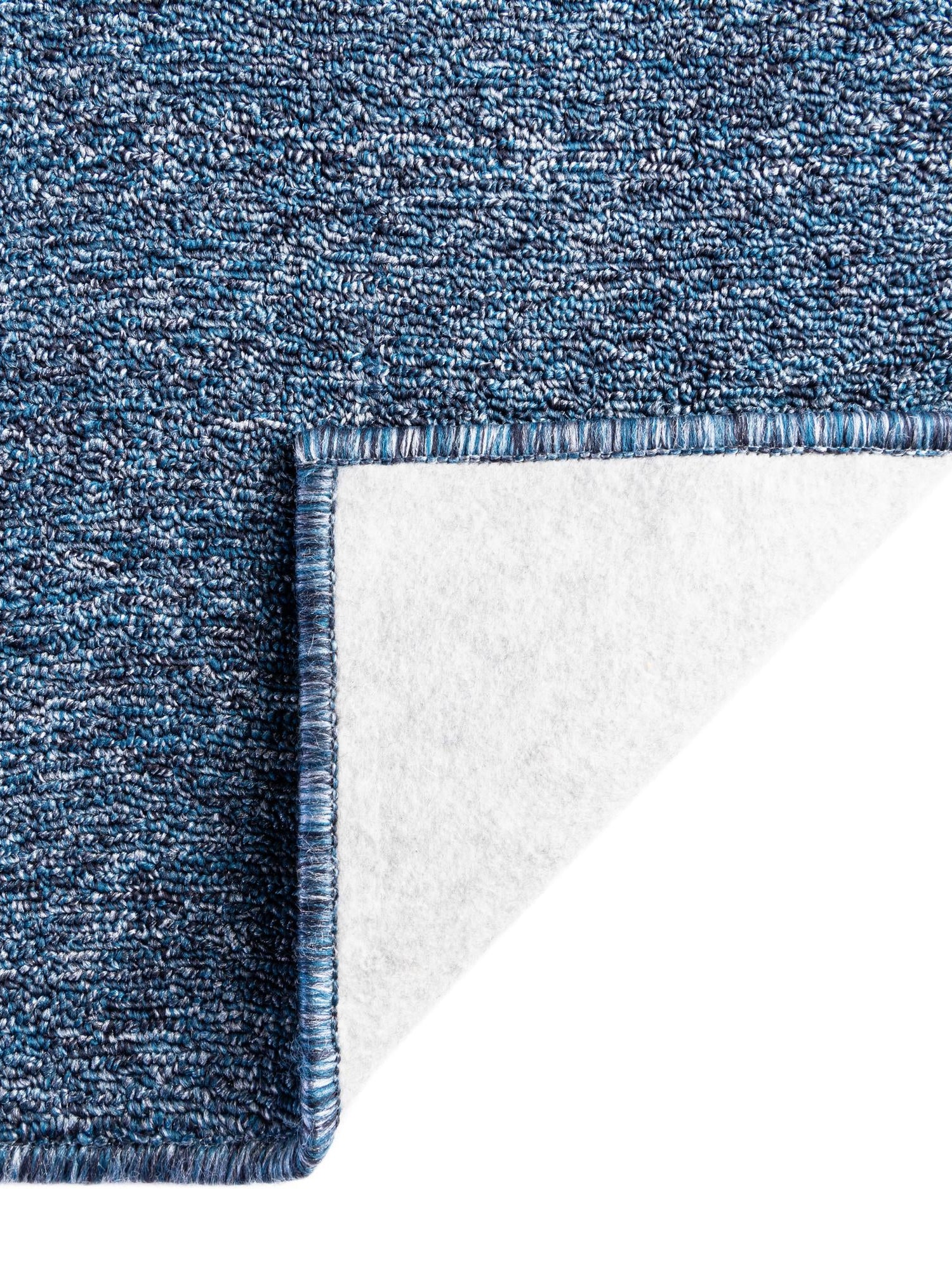 Azure Blue 2' 6 x 16' 5 Everyday Solid Runner Area Rug 100% Polypropylene With Felt Backing Easy Clean Simple Carpet for Minimalist Room Decorating for Sale at Rug Engine