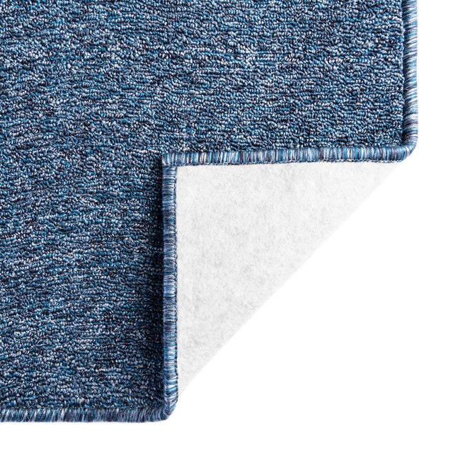 Azure Blue 2' 6 x 16' 5 Everyday Solid Runner Area Rug 100% Polypropylene With Felt Backing Easy Clean Simple Carpet for Minimalist Room Decorating for Sale at Rug Engine