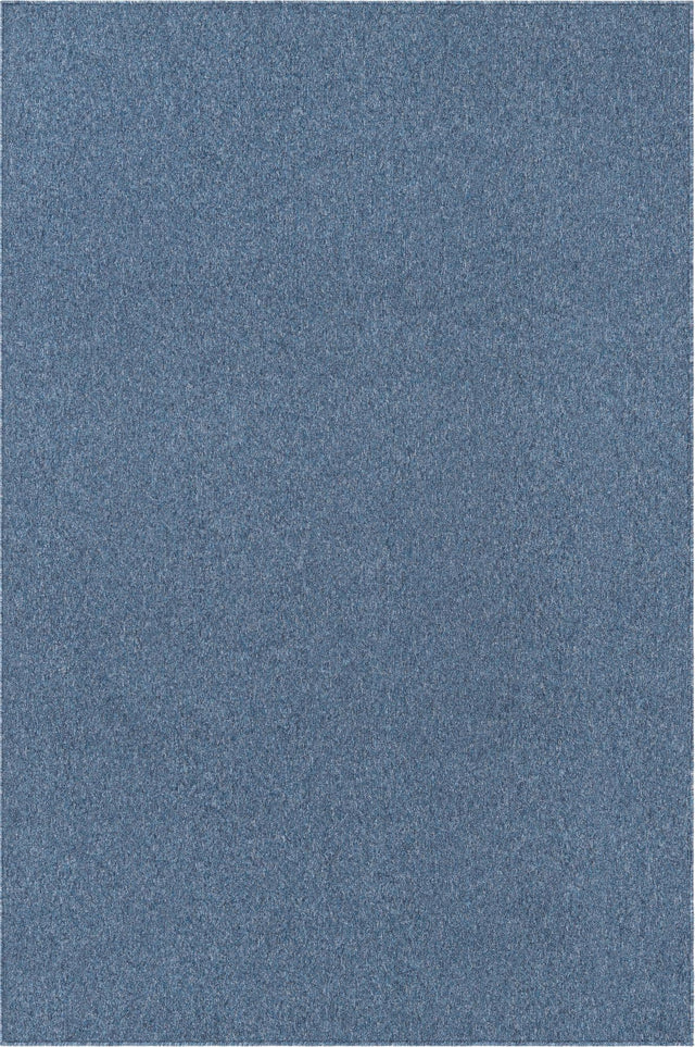 Azure Blue 1' 4 x 1' 4 Everyday Solid Sample Area Rug 100% Polypropylene With Felt Backing Easy Clean Simple Carpet for Minimalist Room Decorating for Sale at Rug Engine