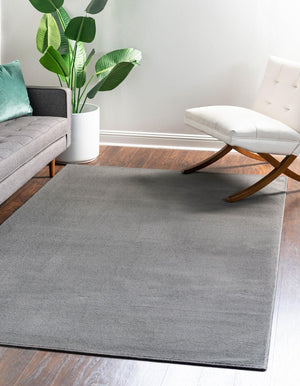 Pewter Gray 1' 4 x 1' 4 Everyday Solid Sample Area Rug 100% Polypropylene With Felt Backing Easy Clean Simple Carpet for Minimalist Room Decorating for Sale at Rug Engine
