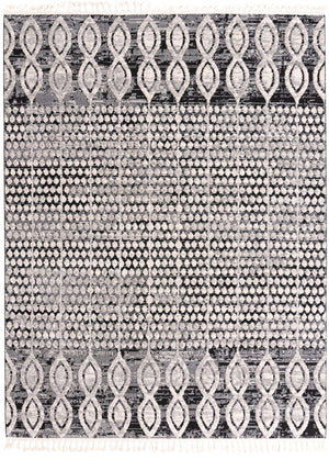 Charcoal 7' 10 x 10' Cherokee Rectangle Area Rug 100% Polypropylene With Cotton Backing Modern Geometric Carpet for Home Decor Interior Design Rooms for Sale at Rug Engine