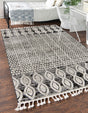 Charcoal 9' x 12' Cherokee Rectangle Area Rug 100% Polypropylene With Cotton Backing Modern Geometric Carpet for Home Decor Interior Design Rooms for Sale at Rug Engine