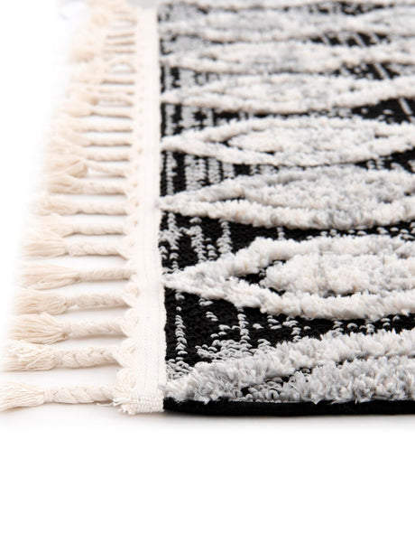 Charcoal 7' 10 x 10' Cherokee Rectangle Area Rug 100% Polypropylene With Cotton Backing Modern Geometric Carpet for Home Decor Interior Design Rooms for Sale at Rug Engine