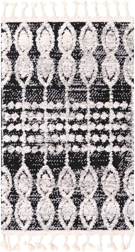 Charcoal 2' x 3' 2 Cherokee Rectangle Area Rug 100% Polypropylene With Cotton Backing Modern Geometric Carpet for Home Decor Interior Design Rooms for Sale at Rug Engine