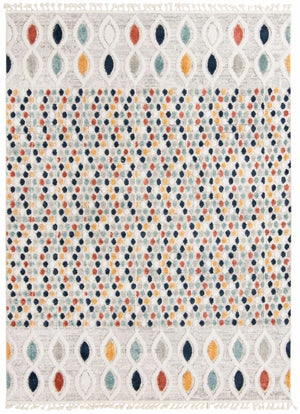 Multicolor 9' x 12' Cherokee Rectangle Area Rug 100% Polypropylene With Cotton Backing Modern Geometric Carpet for Home Decor Interior Design Rooms for Sale at Rug Engine