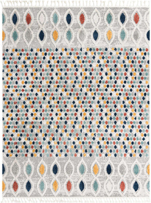 Multicolor 8' x 10' Cherokee Rectangle Area Rug 100% Polypropylene With Cotton Backing Modern Geometric Carpet for Home Decor Interior Design Rooms for Sale at Rug Engine