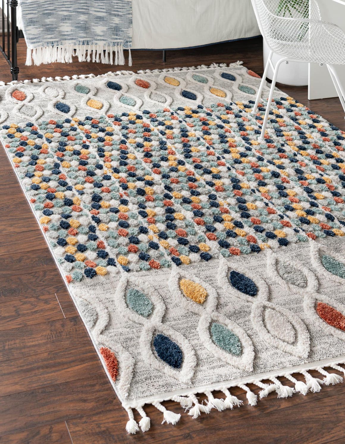 Multicolor 2' x 3' 2 Cherokee Rectangle Area Rug 100% Polypropylene With Cotton Backing Modern Geometric Carpet for Home Decor Interior Design Rooms for Sale at Rug Engine