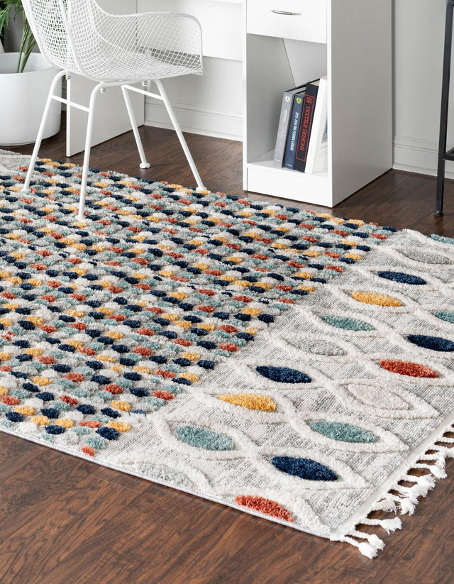 Multicolor 2' x 3' 2 Cherokee Rectangle Area Rug 100% Polypropylene With Cotton Backing Modern Geometric Carpet for Home Decor Interior Design Rooms for Sale at Rug Engine