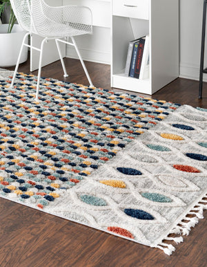 Multicolor 10' x 14' 1 Cherokee Rectangle Area Rug 100% Polypropylene With Cotton Backing Modern Geometric Carpet for Home Decor Interior Design Rooms for Sale at Rug Engine