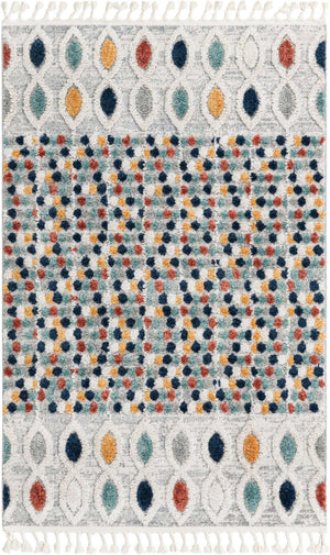 Multicolor 4' x 6' Cherokee Rectangle Area Rug 100% Polypropylene With Cotton Backing Modern Geometric Carpet for Home Decor Interior Design Rooms for Sale at Rug Engine