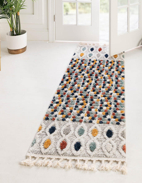Multicolor 2' x 5' 1 Cherokee Runner Area Rug 100% Polypropylene With Cotton Backing Modern Geometric Carpet for Home Decor Interior Design Rooms for Sale at Rug Engine