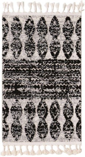 Black 2' x 3' 2 Cherokee Rectangle Area Rug 100% Polypropylene With Cotton Backing Modern Geometric Carpet for Home Decor Interior Design Rooms for Sale at Rug Engine
