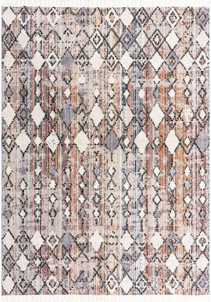 Rust Multicolor 9' x 12' Cherokee Rectangle Area Rug 100% Polypropylene With Cotton Backing Modern Geometric Carpet for Home Decor Interior Design Rooms for Sale at Rug Engine
