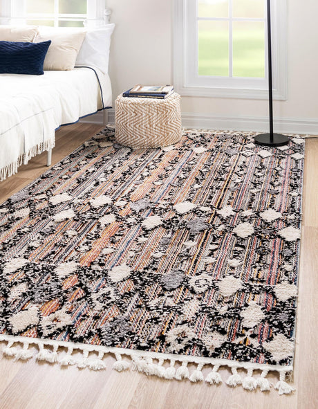 Rust Multicolor 5' 3 x 8' Cherokee Rectangle Area Rug 100% Polypropylene With Cotton Backing Modern Geometric Carpet for Home Decor Interior Design Rooms for Sale at Rug Engine