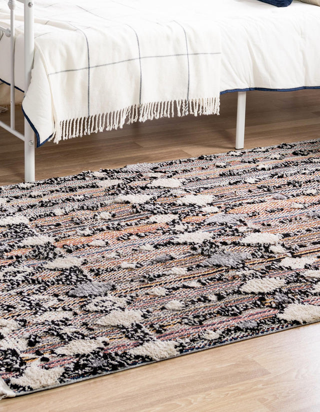 Rust Multicolor 4' x 6' Cherokee Rectangle Area Rug 100% Polypropylene With Cotton Backing Modern Geometric Carpet for Home Decor Interior Design Rooms for Sale at Rug Engine
